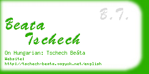 beata tschech business card